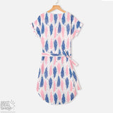 Chic Sleeve Dress With Tie