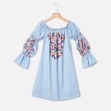 Floral Print Off Shoulder Dress