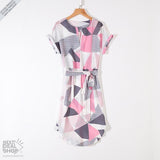 Chic Sleeve Dress With Tie