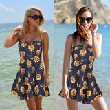 Floral Print Mini Sun Dress