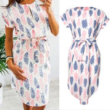 Chic Sleeve Dress With Tie