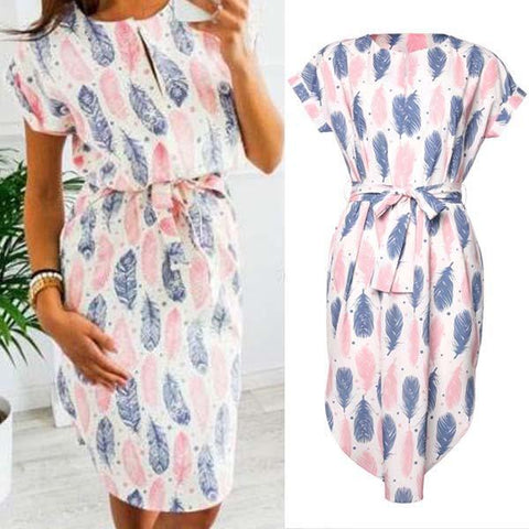 Chic Sleeve Dress With Tie