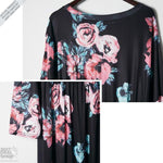 Long Sleeve Floral Print Maxi Dress