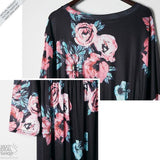 Long Sleeve Floral Print Maxi Dress